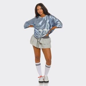 Women's Blue Graphic Blouse